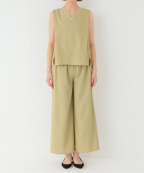 Simplicite(サンプリシテ)の「リネンライクオールインワンセット(つなぎ/オールインワン・レディース・アイボリー/イエロー/ブラウン・FREE)」の16枚目の写真