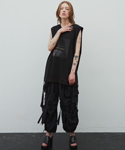 AIVER（アイバー）の「AIVER　マスクフォトシルケットN/S TEE（Tシャツ/カットソー・メンズ・チャコールグレー/ブラック/グリーン・MEDIUM/LARGE）」の21枚目の写真