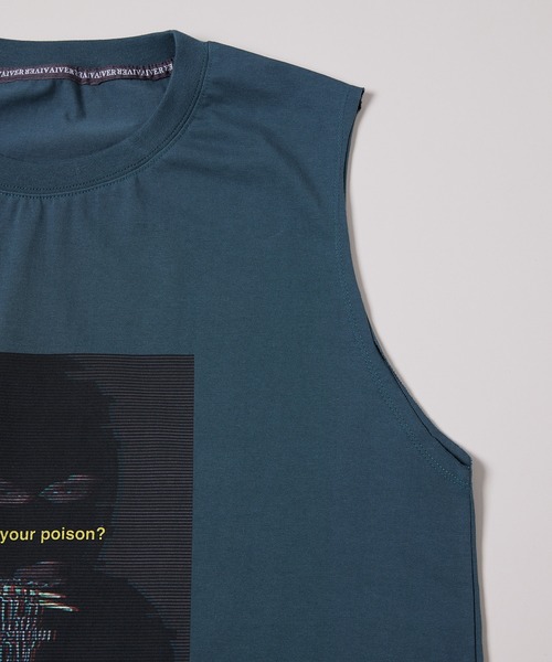 AIVER（アイバー）の「AIVER　マスクフォトシルケットN/S TEE（Tシャツ/カットソー・メンズ・チャコールグレー/ブラック/グリーン・MEDIUM/LARGE）」の10枚目の写真