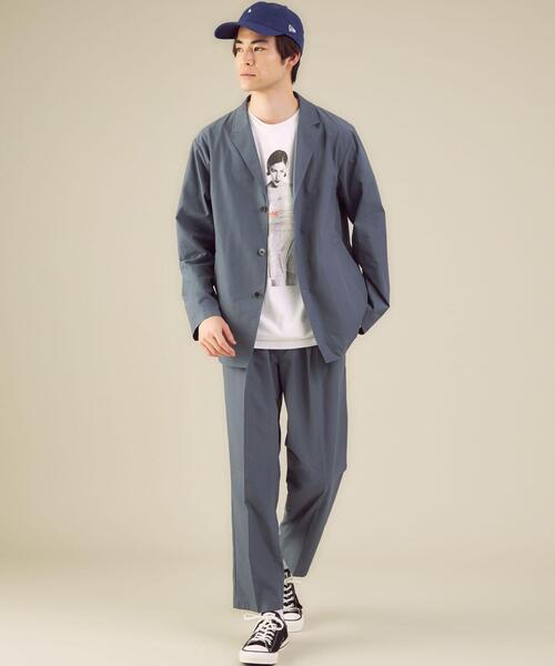 green label relaxing（グリーンレーベルリラクシング）の「CM ドライ TC シャツジャケット（テーラードジャケット・メンズ・ブラック/コバルトブルー/モカ・MEDIUM/SMALL/LARGE/X-LARGE）」の21枚目の写真