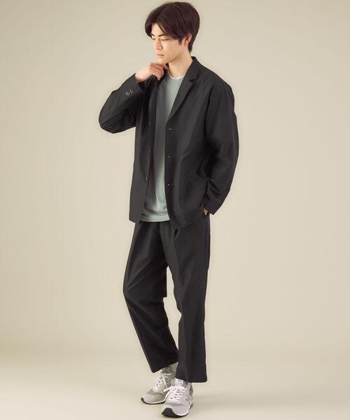 green label relaxing（グリーンレーベルリラクシング）の「CM ドライ TC シャツジャケット（テーラードジャケット・メンズ・ブラック/コバルトブルー/モカ・MEDIUM/SMALL/LARGE/X-LARGE）」の22枚目の写真