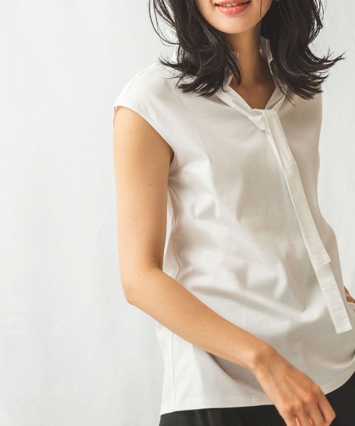 NARACAMICIE(ナラカミーチェ)の「2WAYフリルカラーカットソープルオーバー(Tシャツ/カットソー・レディース・ホワイト/ブルー/ブラック・LARGE/MEDIUM/XX-LARGE/X-LARGE)」の19枚目の写真
