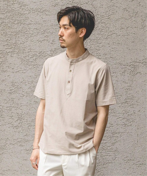 EDIFICE(エディフィス)の「ALBINI バンドカラー ポロシャツ(ポロシャツ・メンズ・ホワイト/ベージュ/ブラウン/ネイビー/ブルー系その他・SMALL/MEDIUM/LARGE/X-LARGE)」の7枚目の写真