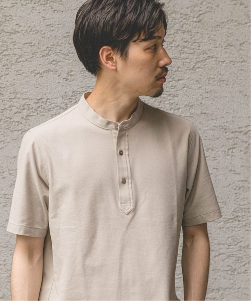 EDIFICE(エディフィス)の「ALBINI バンドカラー ポロシャツ(ポロシャツ・メンズ・ホワイト/ベージュ/ブラウン/ネイビー/ブルー系その他・SMALL/MEDIUM/LARGE/X-LARGE)」の18枚目の写真