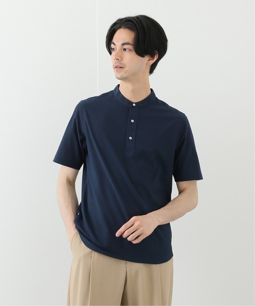 EDIFICE(エディフィス)の「ALBINI バンドカラー ポロシャツ(ポロシャツ・メンズ・ホワイト/ベージュ/ブラウン/ネイビー/ブルー系その他・SMALL/MEDIUM/LARGE/X-LARGE)」の14枚目の写真