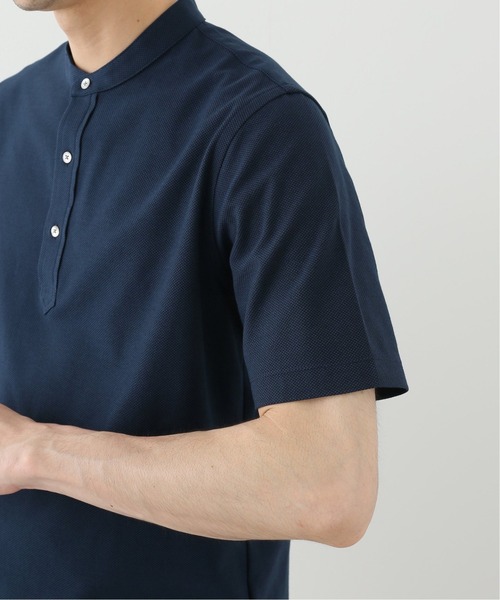 EDIFICE(エディフィス)の「ALBINI バンドカラー ポロシャツ(ポロシャツ・メンズ・ホワイト/ベージュ/ブラウン/ネイビー/ブルー系その他・SMALL/MEDIUM/LARGE/X-LARGE)」の15枚目の写真