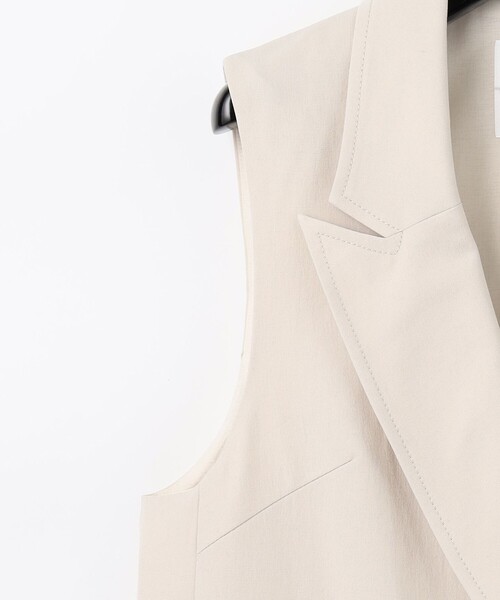 Diagram（ダイアグラム）の「ダブルテーラードジレ（ベスト・レディース・ベージュ/ブラック・36）」の16枚目の写真