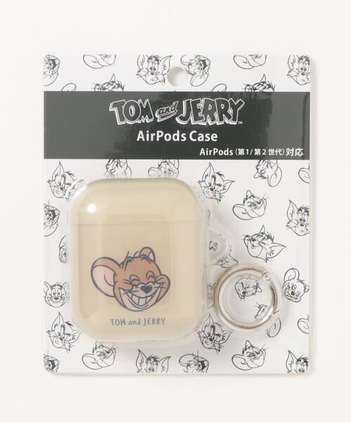 Tom＆Jerry（トムアンドジェリー）の「ホホエミAirPodsケース（ヘッドフォン/イヤホン・レディース・ベージュ/グレー・FREE）」の4枚目の写真