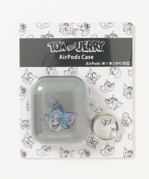 Tom＆Jerry（トムアンドジェリー）の「ホホエミAirPodsケース（ヘッドフォン/イヤホン・レディース・ベージュ/グレー・FREE）」の5枚目の写真