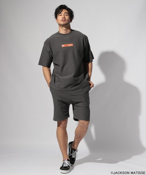 JACKSON MATISSE（ジャクソンマティス）の「【JACKSON MATISSE（ジャクソンマティス）×BAYFLOW】インレイショートパンツ（その他パンツ・メンズ・オレンジ系その他2/ブラック/ホワイト/グレー・MEDIUM/LARGE）」の8枚目の写真