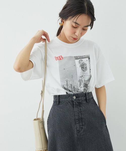 GOOD ROCK SPEED(グッドロックスピード)の「【GOOD ROCK SPEED】LIFE フォトT(MILAN 1947)(Tシャツ/カットソー・レディース・ホワイト・FREE)」の3枚目の写真