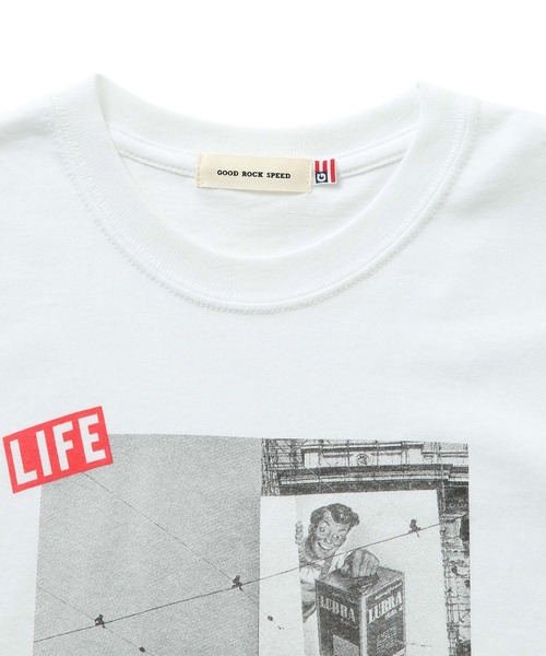 GOOD ROCK SPEED(グッドロックスピード)の「【GOOD ROCK SPEED】LIFE フォトT(MILAN 1947)(Tシャツ/カットソー・レディース・ホワイト・FREE)」の10枚目の写真