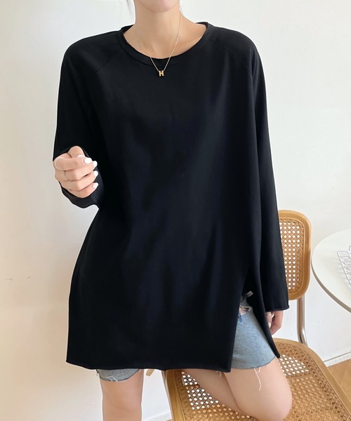 セール Ds サイドスリットロングtシャツ Tシャツ カットソー Fd Style エフディ スタイル のファッション通販 Zozotown