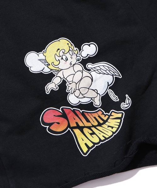 SAD REBORN DOLLS(サッドリボーンドルズ)の「SALUTE/サルーテ 2021ss angel shorts / SALUTE ハーフパンツ ショーツ(スウェットパンツ・メンズ・ブラック・M/L)」の12枚目の写真