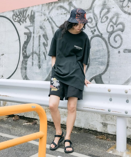 SAD REBORN DOLLS(サッドリボーンドルズ)の「SALUTE/サルーテ 2021ss angel shorts / SALUTE ハーフパンツ ショーツ(スウェットパンツ・メンズ・ブラック・M/L)」の19枚目の写真