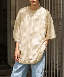 Adoon plain | 【Adoon plain】メッシュニットT(Tシャツ/カットソー)