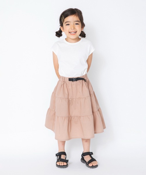 RADCHAP(ラッドチャップ)の「【RADCHAPプチプラ】ティアードドッキングワンピース(ワンピース・キッズ・ブラック/オフホワイト・110cm/120cm/100cm/150cm/90cm/140cm/130cm)」の3枚目の写真