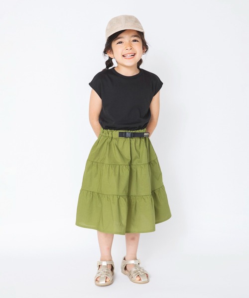 RADCHAP(ラッドチャップ)の「【RADCHAPプチプラ】ティアードドッキングワンピース(ワンピース・キッズ・ブラック/オフホワイト・110cm/120cm/100cm/150cm/90cm/140cm/130cm)」の8枚目の写真