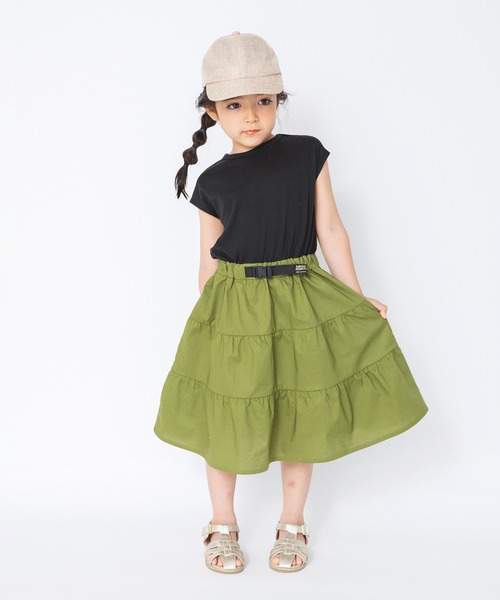 RADCHAP(ラッドチャップ)の「【RADCHAPプチプラ】ティアードドッキングワンピース(ワンピース・キッズ・ブラック/オフホワイト・110cm/120cm/100cm/150cm/90cm/140cm/130cm)」の9枚目の写真