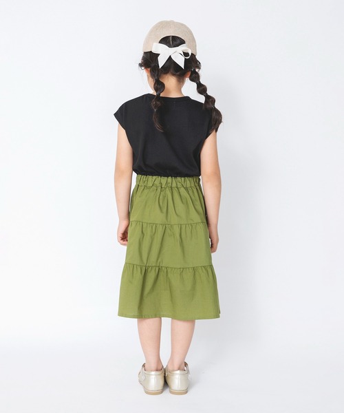 RADCHAP(ラッドチャップ)の「【RADCHAPプチプラ】ティアードドッキングワンピース(ワンピース・キッズ・ブラック/オフホワイト・110cm/120cm/100cm/150cm/90cm/140cm/130cm)」の12枚目の写真