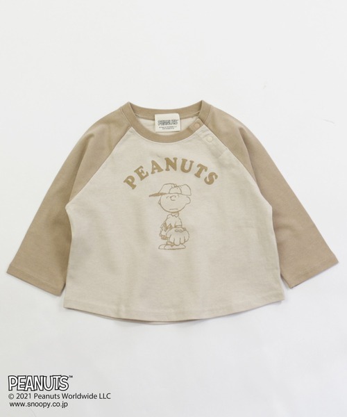 JAM & LINK（ジャムアンドリンク）の「SNOOPY/スヌーピー ラグランTシャツ（Tシャツ/カットソー・キッズ・ホワイト×グリーン/ホワイト×ブルー/ホワイト×ブラック/ホワイト系その他/ホワイト系その他2/ホワイト系その他3/ホワイト系その他4/ホワイト系その他5/ホワイト系その他6/ホワイト系その他7・120cm/100cm/130cm/90cm/110cm/140cm/80ｃｍ/150cm）」の10枚目の写真