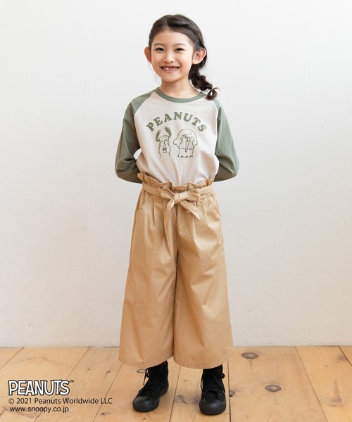 JAM & LINK（ジャムアンドリンク）の「SNOOPY/スヌーピー ラグランTシャツ（Tシャツ/カットソー・キッズ・ホワイト×グリーン/ホワイト×ブルー/ホワイト×ブラック/ホワイト系その他/ホワイト系その他2/ホワイト系その他3/ホワイト系その他4/ホワイト系その他5/ホワイト系その他6/ホワイト系その他7・120cm/100cm/130cm/90cm/110cm/140cm/80ｃｍ/150cm）」の12枚目の写真