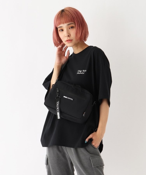 CORDURA(コーデュラ)の「◆8ポケット CORDURA(R)コーデュラ・リサイクルヘザー ロゴ刺繍スクエアショルダー(ショルダーバッグ・レディース・ダークグレー/ブラック/ブラック系・99)」の15枚目の写真