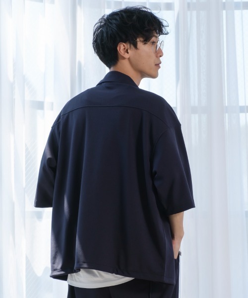 improves(インプローブス)の「カットジョーゼット 半袖 コーチジャケット シャツ セットアップ対応(その他アウター・メンズ・ブラック/ベージュ/ネイビー/グレー/ブルー・MEDIUM/LARGE/X-LARGE)」の16枚目の写真