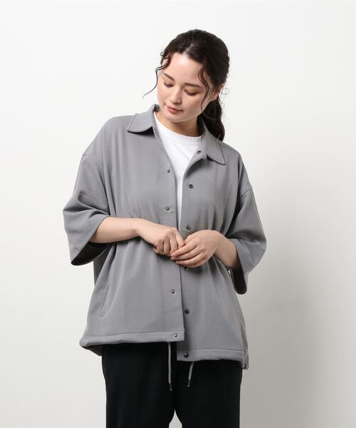 improves(インプローブス)の「カットジョーゼット 半袖 コーチジャケット シャツ セットアップ対応(その他アウター・メンズ・ブラック/ベージュ/ネイビー/グレー/ブルー・MEDIUM/LARGE/X-LARGE)」の22枚目の写真