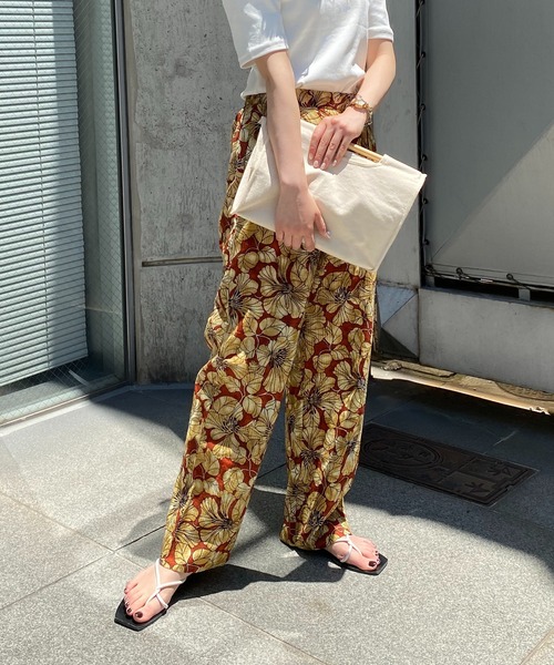 CAPRICIEUX LE'MAGE（カプリシューレマージュ）の「コットンドビーフラワーパンツ（その他パンツ・レディース・チャコールグレー/レッド系その他・FREE）」の15枚目の写真