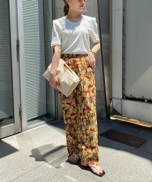 CAPRICIEUX LE'MAGE（カプリシューレマージュ）の「コットンドビーフラワーパンツ（その他パンツ・レディース・チャコールグレー/レッド系その他・FREE）」の16枚目の写真