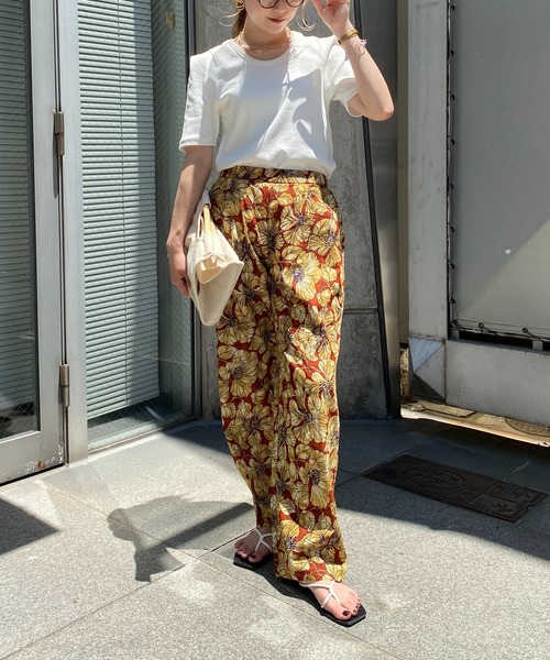 CAPRICIEUX LE'MAGE（カプリシューレマージュ）の「コットンドビーフラワーパンツ（その他パンツ・レディース・チャコールグレー/レッド系その他・FREE）」の18枚目の写真