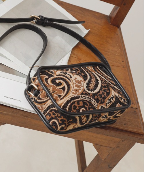 COLONY 2139（コロニートゥーワンスリーナイン）の「ジャガードスクエアショルダーバッグ（ショルダーバッグ・レディース・ブラック/ブラウン/ゼブラ/レオパード・FREE）」の19枚目の写真