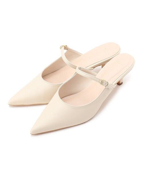 index（インデックス）の「◆ポインテッドストラップミュール（サンダル・レディース・パープル/オフホワイト・02/03）」の3枚目の写真