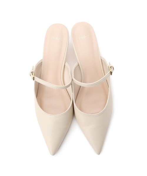 index（インデックス）の「◆ポインテッドストラップミュール（サンダル・レディース・パープル/オフホワイト・02/03）」の6枚目の写真