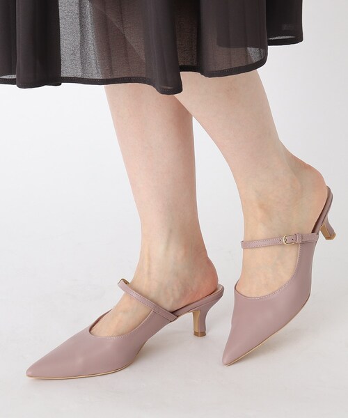 index（インデックス）の「◆ポインテッドストラップミュール（サンダル・レディース・パープル/オフホワイト・02/03）」の8枚目の写真