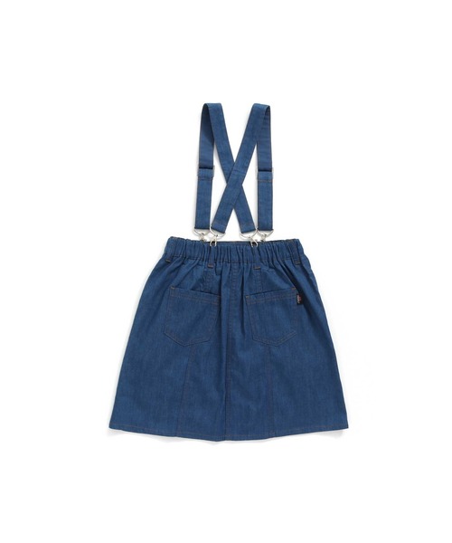 JENNI love(ジェニィラブ)の「サス付きフレアデニムスカート(デニムスカート・キッズ・サックスブルー/ブルー・140cm/130cm/150cm/160cm)」の15枚目の写真