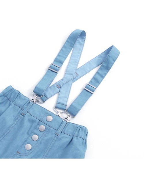 JENNI love(ジェニィラブ)の「サス付きフレアデニムスカート(デニムスカート・キッズ・サックスブルー/ブルー・140cm/130cm/150cm/160cm)」の14枚目の写真