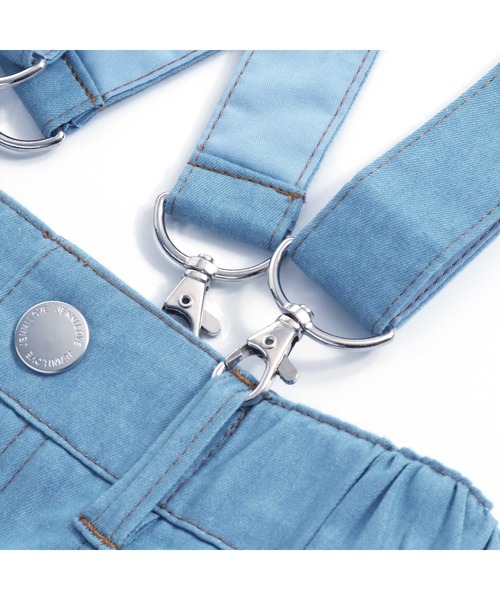 JENNI love(ジェニィラブ)の「サス付きフレアデニムスカート(デニムスカート・キッズ・サックスブルー/ブルー・140cm/130cm/150cm/160cm)」の9枚目の写真