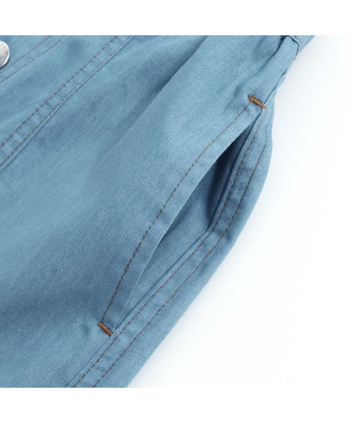 JENNI love(ジェニィラブ)の「サス付きフレアデニムスカート(デニムスカート・キッズ・サックスブルー/ブルー・140cm/130cm/150cm/160cm)」の4枚目の写真