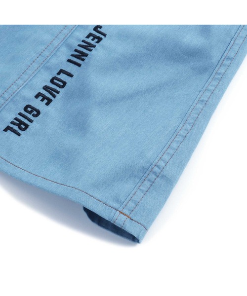 JENNI love(ジェニィラブ)の「サス付きフレアデニムスカート(デニムスカート・キッズ・サックスブルー/ブルー・140cm/130cm/150cm/160cm)」の13枚目の写真