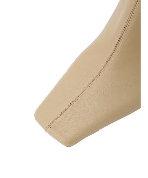 Mila Owen（ミラオーウェン）の「スクエアストレッチブーツ（ブーツ・レディース・ブラック/ベージュ/ブルー/モカ・38/36/37）」の7枚目の写真