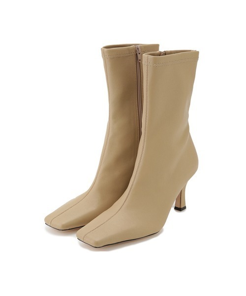 Mila Owen（ミラオーウェン）の「スクエアストレッチブーツ（ブーツ・レディース・ブラック/ベージュ/ブルー/モカ・38/36/37）」の15枚目の写真