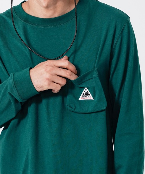 KRIFF MAYER（クリフメイヤー）の「抗菌ロゴポケロンTEE(キャピタン)（Tシャツ/カットソー・メンズ・マスタード/グリーン/オフホワイト/グレー/レンガ/チャコール・MEDIUM/LARGE/X-LARGE/SMALL）」の15枚目の写真