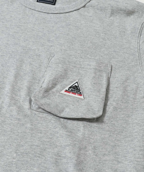 KRIFF MAYER（クリフメイヤー）の「抗菌ロゴポケロンTEE(キャピタン)（Tシャツ/カットソー・メンズ・マスタード/グリーン/オフホワイト/グレー/レンガ/チャコール・MEDIUM/LARGE/X-LARGE/SMALL）」の16枚目の写真