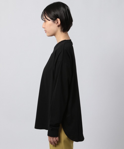 PAGEBOY（ページボーイ）の「サイドスリットベーシックロンT（Tシャツ/カットソー・レディース・ブラック/オフホワイト/グレイッシュベージュ/ライトブルー・FREE）」の12枚目の写真