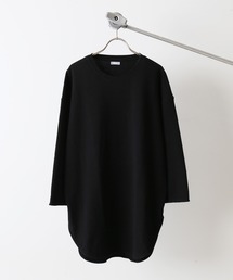 レイヤードワッフル 6分袖Tシャツ[無地T/オーバーサイズ][ユニセックス対応]