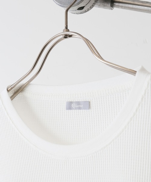 JOURNAL STANDARD relume（ジャーナルスタンダード　レリューム）の「レイヤードワッフル 6分袖Tシャツ[無地T/オーバーサイズ][ユニセックス対応]（Tシャツ/カットソー・メンズ・ホワイト/ブラック/グレー・MEDIUM/LARGE）」の10枚目の写真