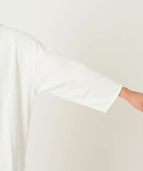 JOURNAL STANDARD relume（ジャーナルスタンダード　レリューム）の「レイヤードワッフル 6分袖Tシャツ[無地T/オーバーサイズ][ユニセックス対応]（Tシャツ/カットソー・メンズ・ホワイト/ブラック/グレー・MEDIUM/LARGE）」の18枚目の写真