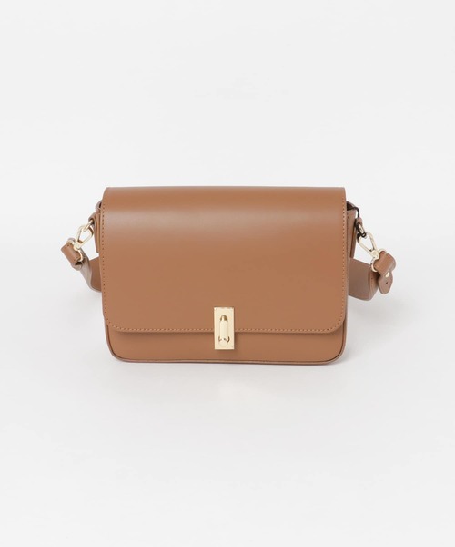 MARCO BIANCHINI(マルコビアンチーニ)の「MARCO BIANCHINI スクエアワイドショルダーバッグ(ショルダーバッグ・レディース・ブラック/グレー系その他/キャメル・ONE)」の12枚目の写真